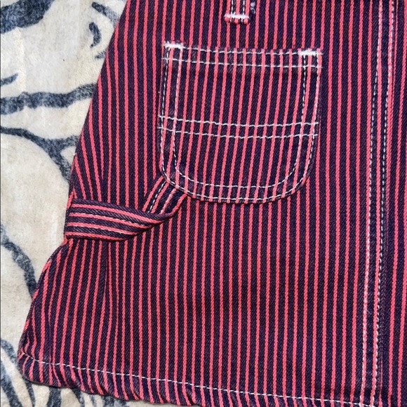 Vintage OshKosh B'gosh Pink and Blue Striped Denim dress - Picture 7 of 9